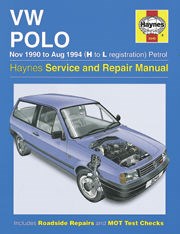 Volkswagen Polo (nov 90 - Aug 94) H to L Book