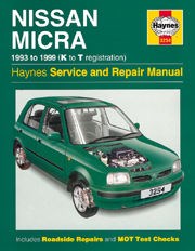 Nissan Micra (93 - 99) K to T Book