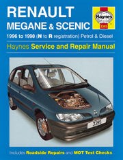 Renault Mégane & Scénic Petrol & Diesel (96 - 98) N to R Book