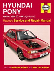 Hyundai Pony (85 - 94) C to M Book