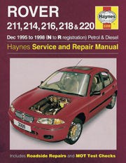 Rover 211, 214, 216, 218 & 220 Petrol & Diesel (dec 95 - 98) N to R Book