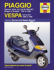 Piaggio (vespa) Scooters (91 - 98) Book