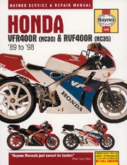Honda VFR400 (NC30) & RVF400 (NC35) V-fours (89 - 98) Book