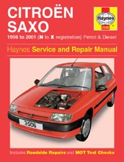 Citroën Saxo Petrol & Diesel (96 - 01) N to X Book