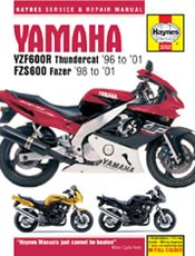 Yamaha YZF600R Thundercat & FZS600 Fazer (96 - 01) Book