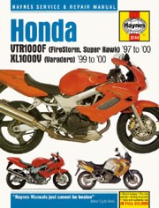 Honda VTR1000 (firestorm, Super Hawk) & XL1000V (varadero) (97 - 00) Book