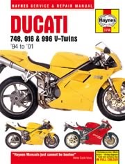 Ducati 748, 916 & 996 4-VALVE V-twins (94 - 01) Book