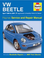Volkswagen Beetle Petrol & Diesel (apr 99 - 01) T Reg Onwards Book