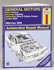 General Motors Buick Century, Chevrolet Celebrity, Oldsmobile Ciera, Cutlass Cruiser & Pontiac 6000 (82 - 96) Book