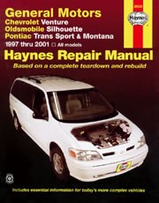 General Motors Chevrolet Venture, Oldsmobile Silhouette, Pontiac Trans Sport & Montana (97 - 01) Book