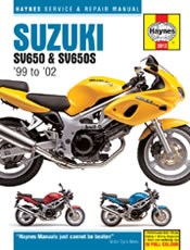 Suzuki SV650 (99 - 02) Book