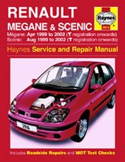 Renault Mégane & Scénic Petrol & Diesel (apr 99 - 02) T-reg Onwards Book