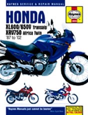 Honda XL600/650V Transalp & XRV750 Africa Twin (87 - 02) Book