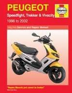 Peugeot Speedfight, Trekker & Vivacity Scooters (96 - 02) Book