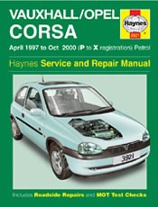 Vauxhall/opel Corsa (apr 97 - Oct 00) P to X Book