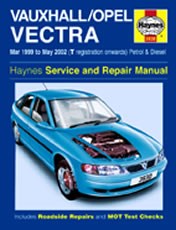 Vauxhall/opel Vectra (mar 99 - May 02) T Reg. Onwards Book