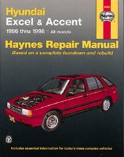 Hyundai Excel & Accent (86 - 98) Book