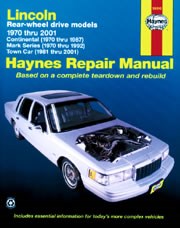 Lincoln Rear-wheel Drive (70 - 01) Book