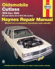 Oldsmobile Cutlass (74 - 88) Book