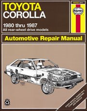 Toyota Corolla Rear-wheel Drive (80 - 87) Book