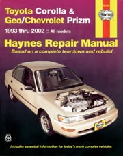 Toyota Corolla & Geo/chevrolet Prizm (93 - 02) Book