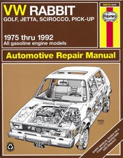 Volkswagen Rabbit, Jetta, Scirocco, Pick-up & Convertible (gasoline Engine) (75 - 92) Book