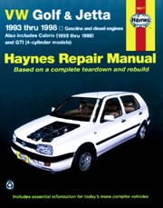 Volkswagen Golf & Jetta (93 - 98) Book