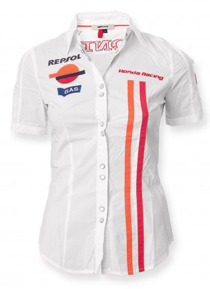 Repsol Honda Team Ladies Shirt White - click to enlarge
