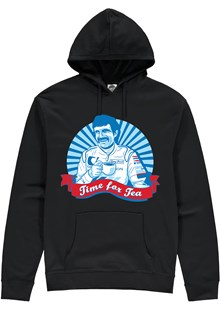 Tony Pond Time for Tea Hoodie Black