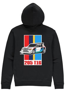 Group B Monster Peugeot 205 T16 Hoodie Black