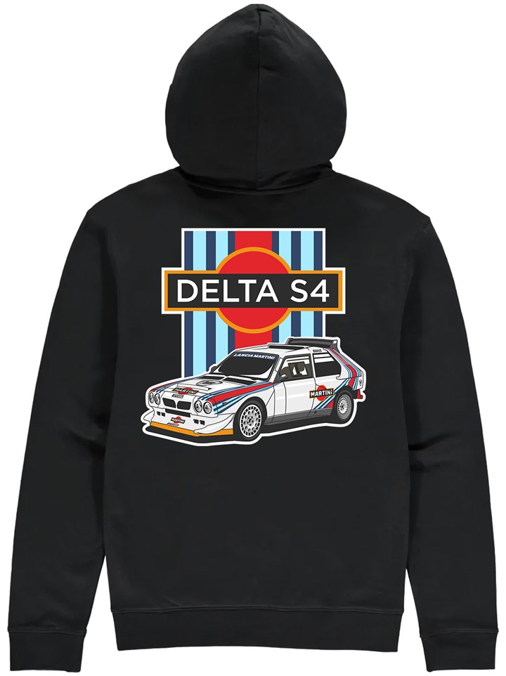 Group B Monster Lancia Delta S4 Hoodie Black - click to enlarge