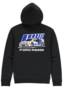 Group B Monster Ford RS200 Hoodie Black