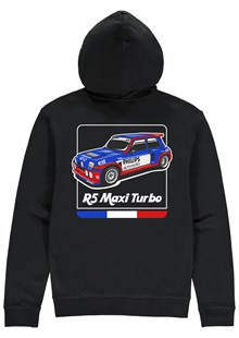 Group B Monster Renault 5 Maxi Turbo Hoodie Black
