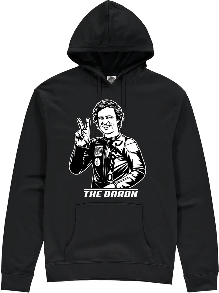 Jarno Saarinen - The Baron Hoodie Black - click to enlarge