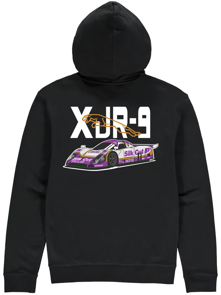 Jaguar XJR-9 Group C Car Hoodie Black - click to enlarge