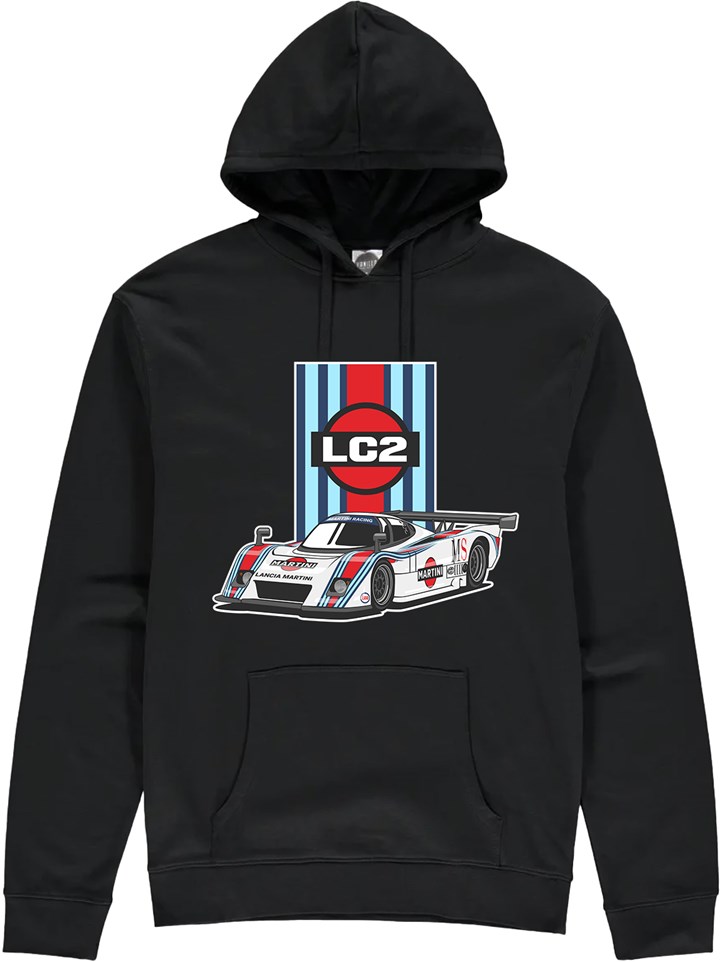 Lancia LC2 Group C Car Hoodie Black - click to enlarge