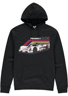 Peugeot 905 Group C Car Hoodie Black