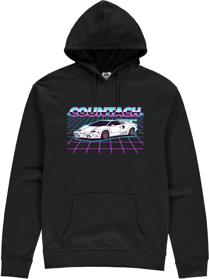 Lamborghini Countach Dream Car Hoodie Black - click to enlarge