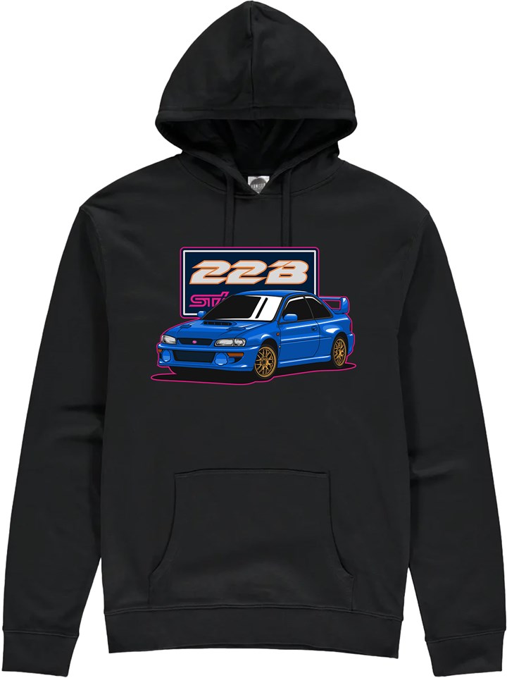Subaru Impreza 22B Hoodie Black - click to enlarge