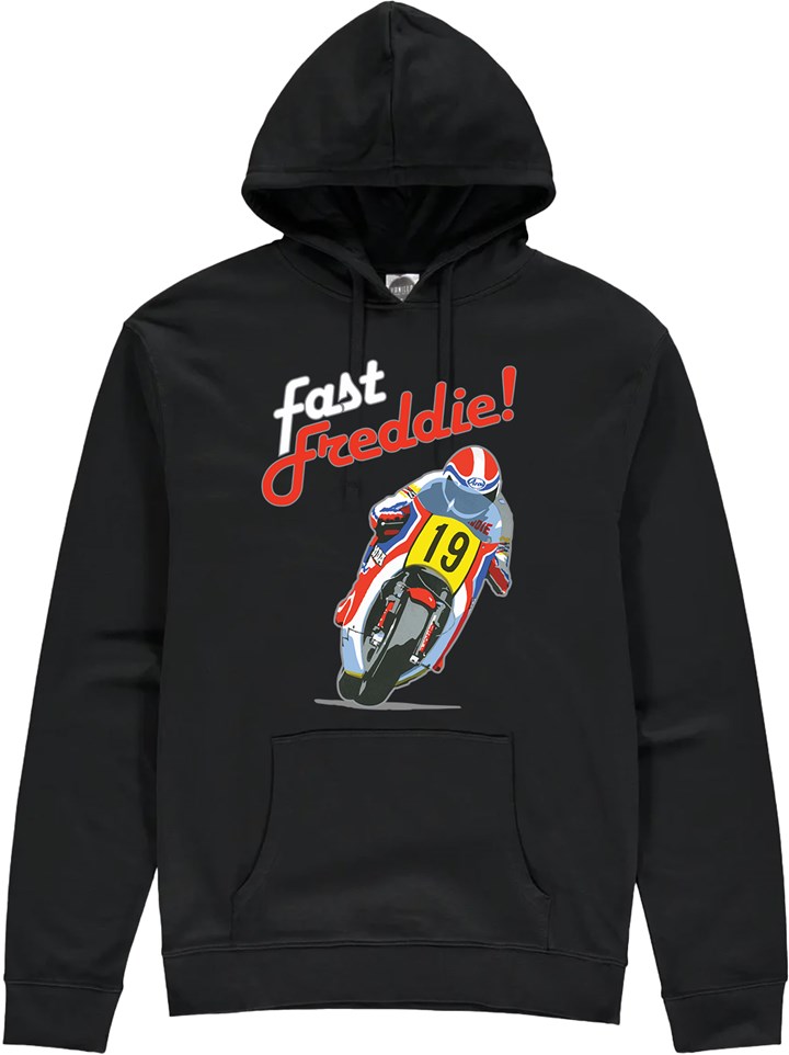 Fast Freddie Spencer Hoodie Black - click to enlarge