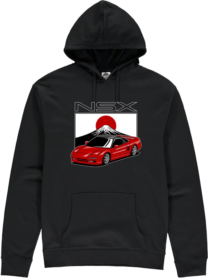 Honda NSX Dream Car Hoodie Black - click to enlarge