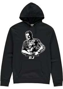 David Jefferies Stencil Hoodie Black