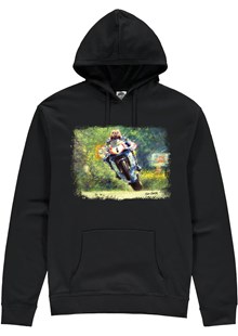 David Jefferies Art Print Hoodie Black