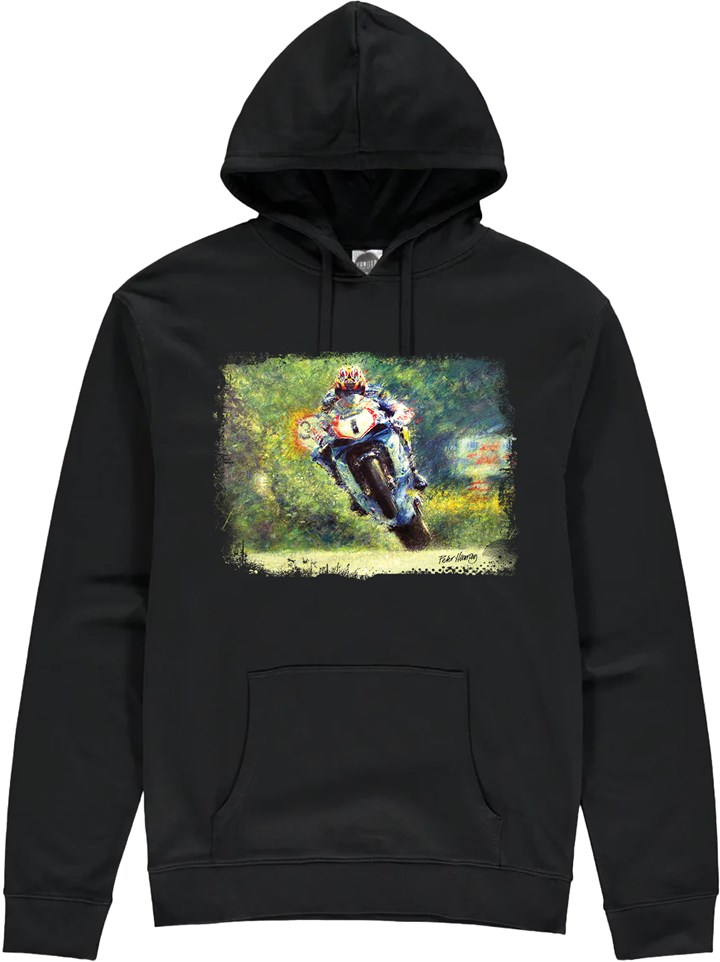 David Jefferies Art Print Hoodie Black - click to enlarge