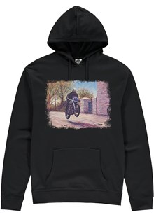 Geoff Duke Art Print Hoodie Black