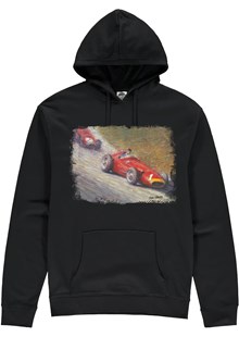 Juan Manuel Fangio Art Print Hoodie Black