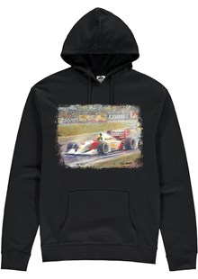 Ayrton Senna Art Print Hoodie Black