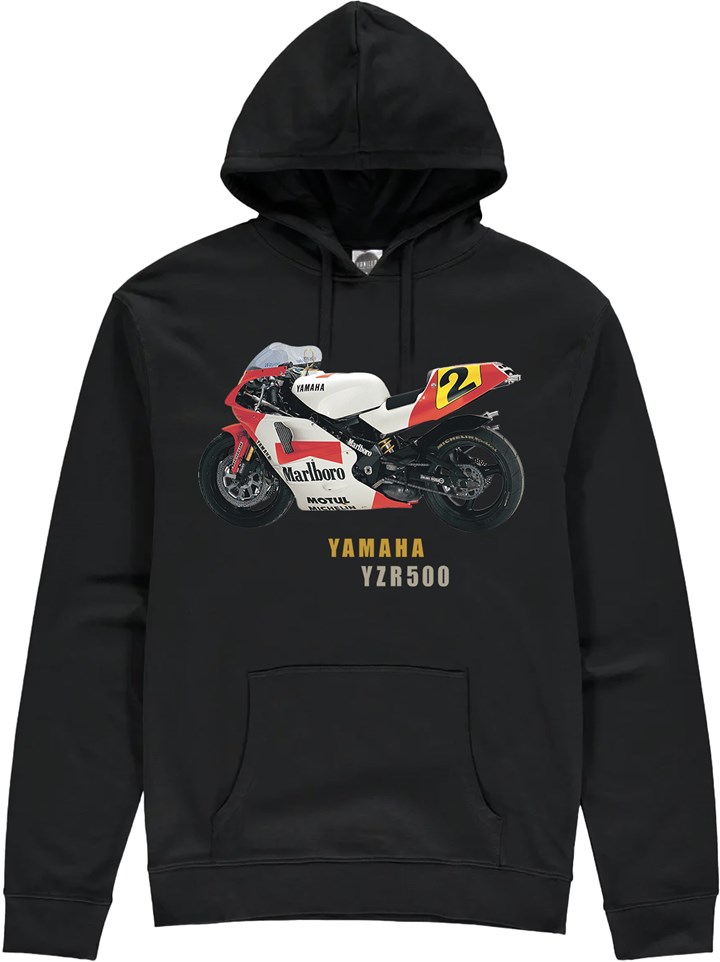 Yamaha YZR500 Hoodie Black - click to enlarge