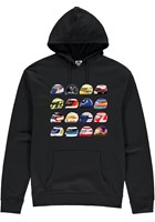 F1 Modern Helmets Hoodie Black