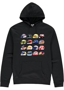 F1 Modern Helmets Hoodie Black